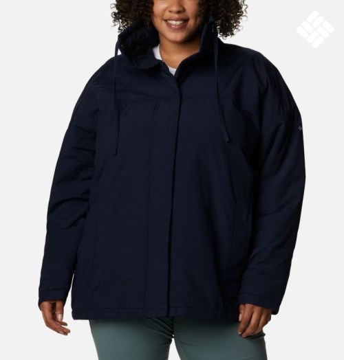 Columbia Maple Hollow Isolerte Jakker Dame Marineblå | Plus Size 43278W